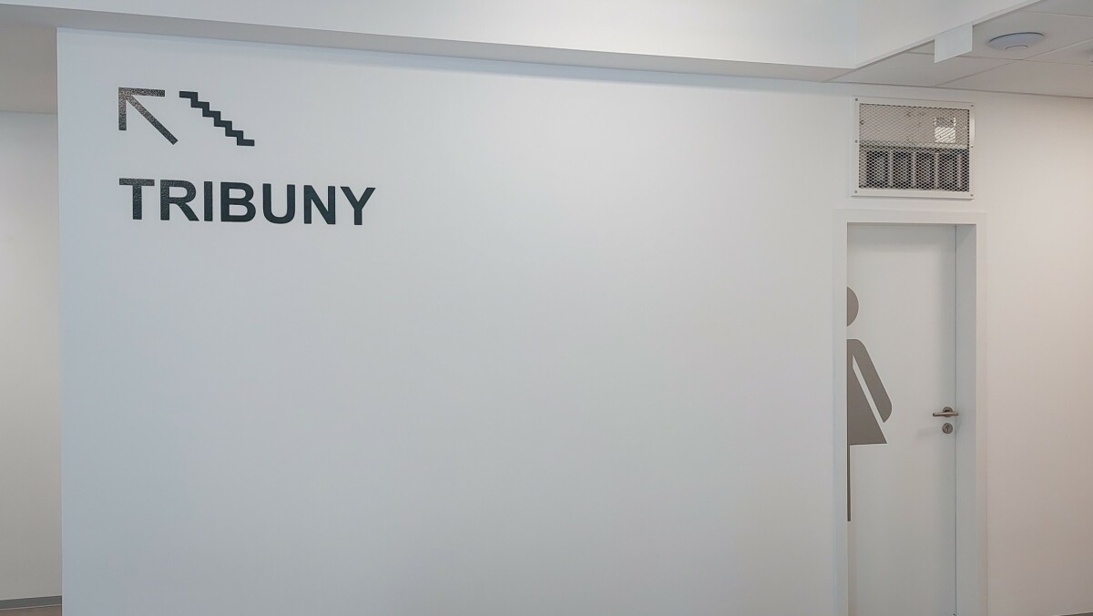 orientační značení - označení tribuny